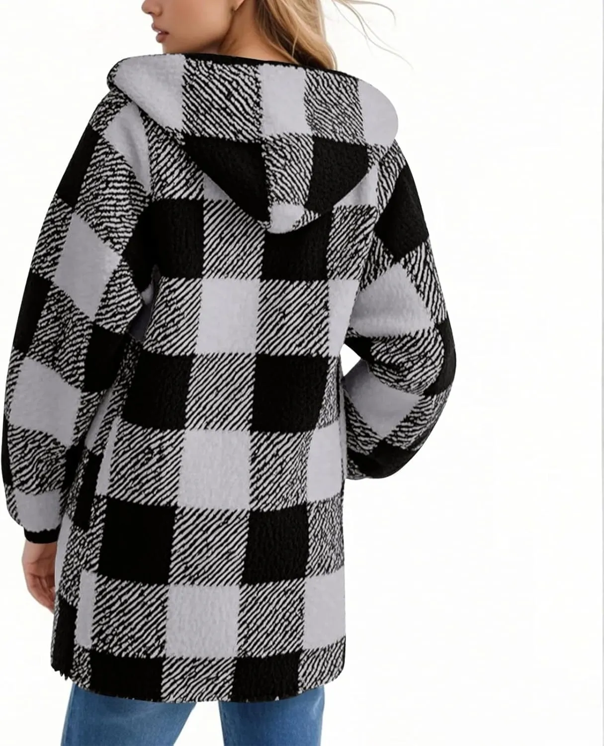 ChicCrate Womens Flannel Shacket Jacket Casual Plaid Long Sleeve Shirt Trendy Oversized Coats Fall Clothes Winter Outfit 2025