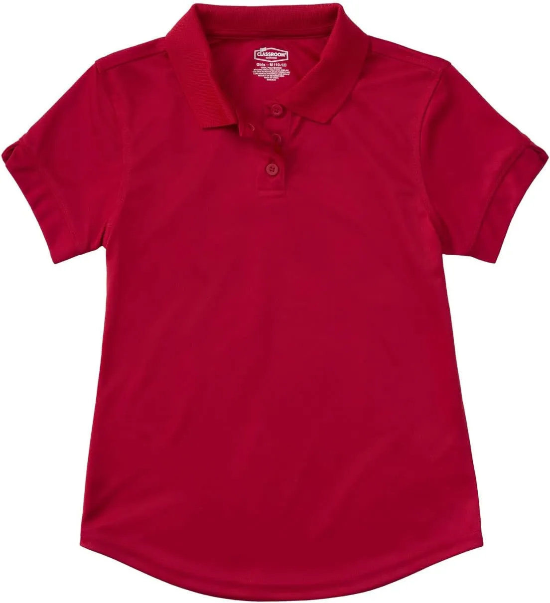 Classroom School Uniforms Girls Fit Moisture Wicking Polo