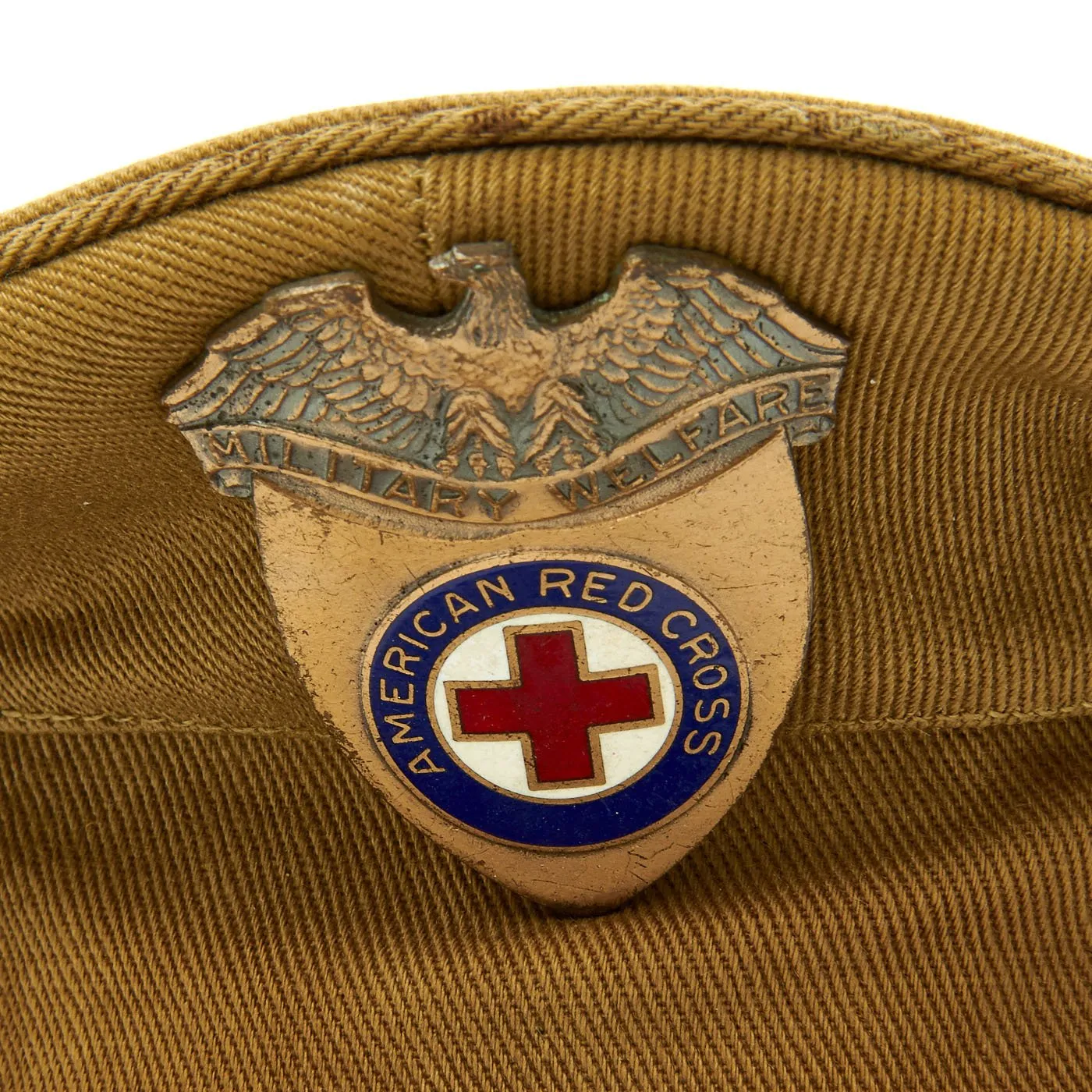 Original U.S. WWI American Red Cross ARC Officer Visor Cap