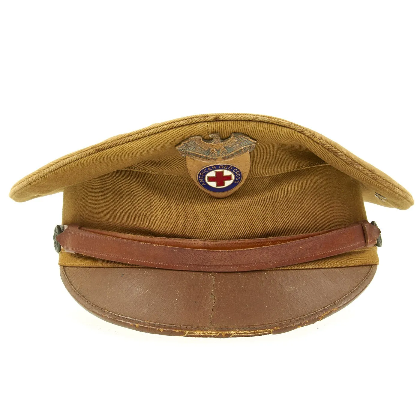Original U.S. WWI American Red Cross ARC Officer Visor Cap