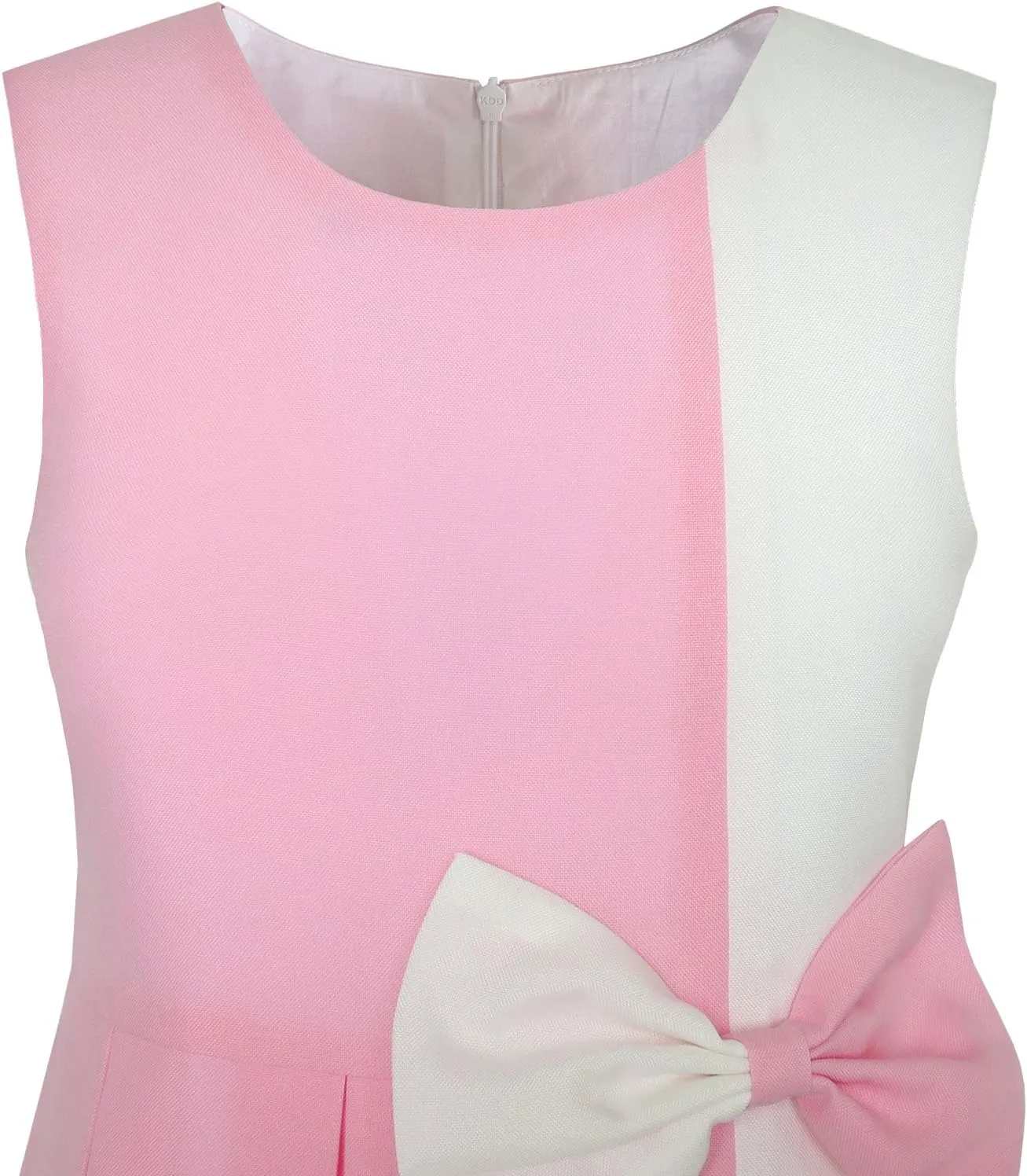 Sunny Fashion Girls Dress Color Block Contrast Bow Tie Everyday Party Size 4-14