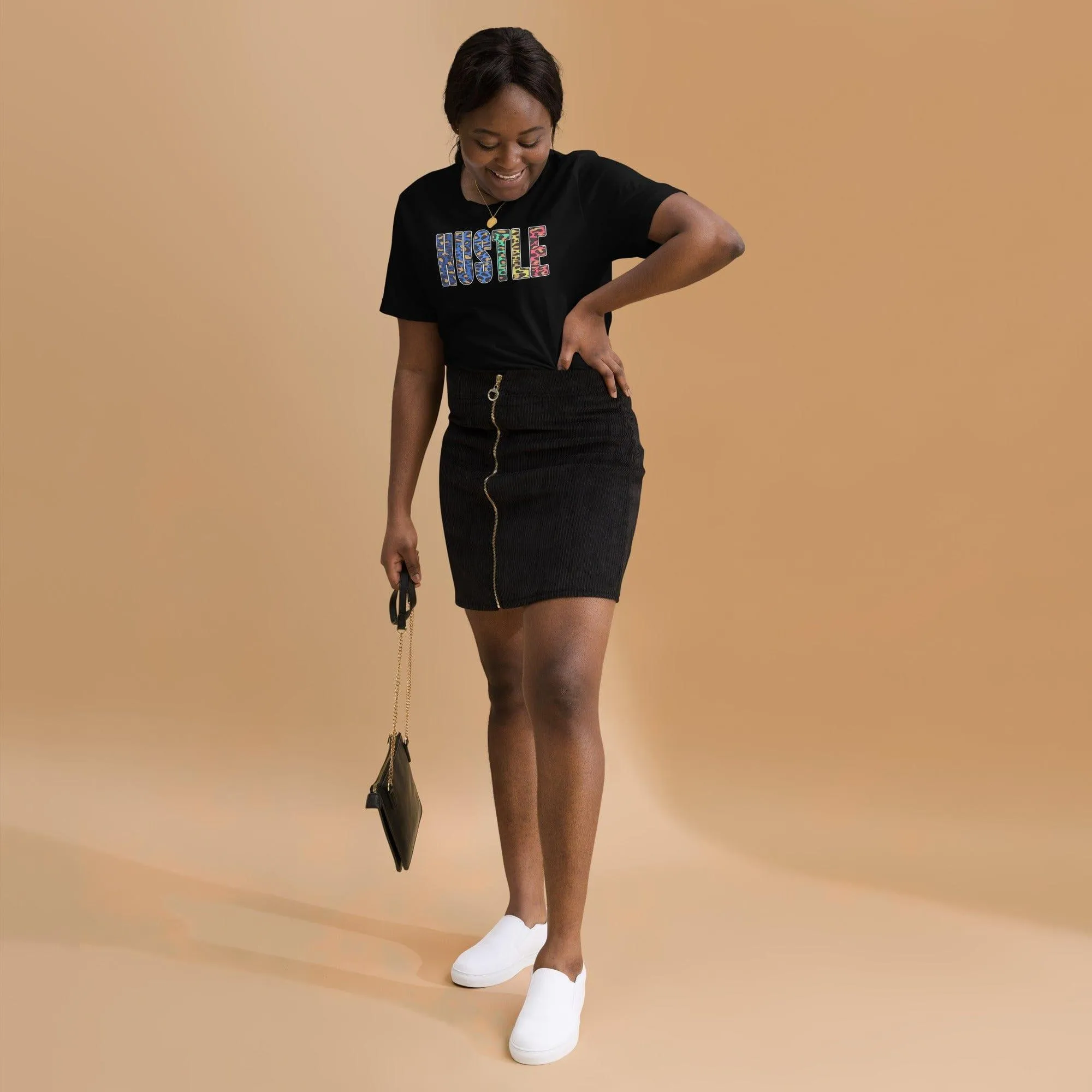 Urban T-shirt Urban Hustle Series in Leopard Print Short Sleeve Unisex Top